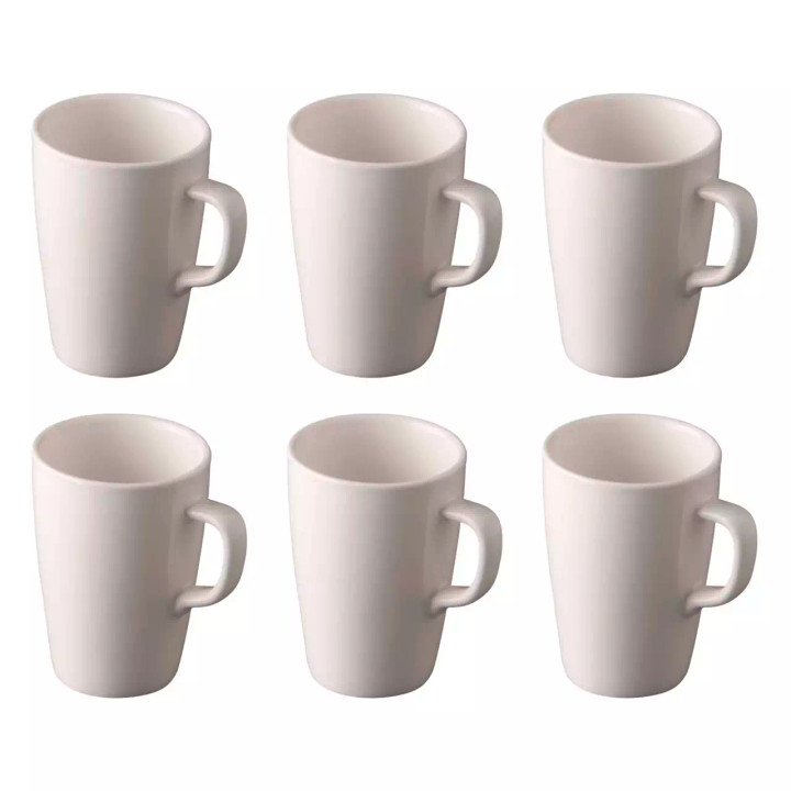 Palmer Cup Da Vinci 23 cl Offwhite Porcelain 6 pieces