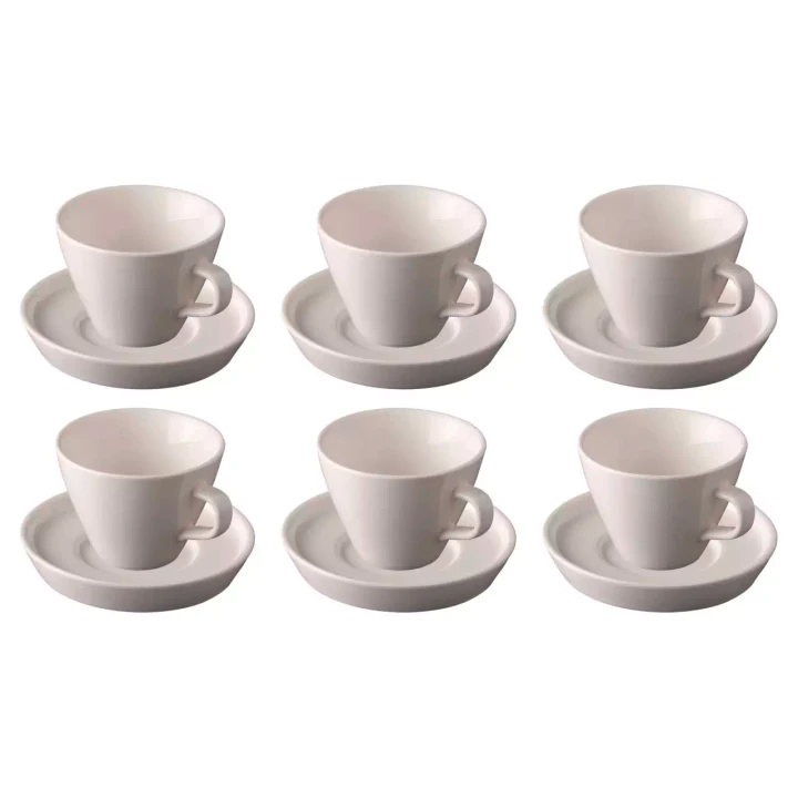 Palmer Cup and saucer Da Vinci 31 cl - 11 cm Offwhite 6 pieces