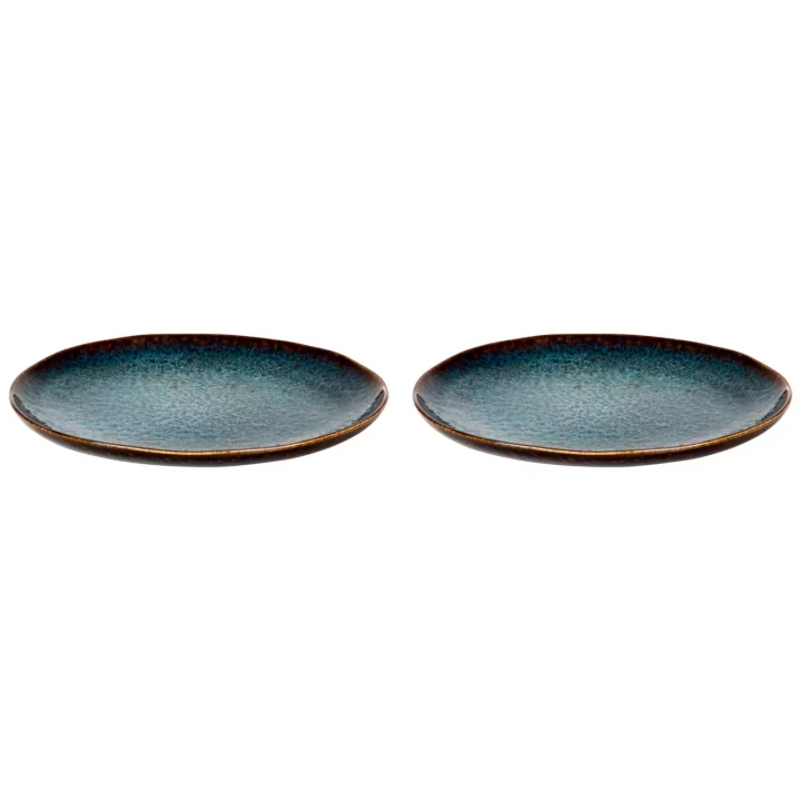 Palmer Plate Eccentric 28 cm Blue Stoneware 2 pcs.