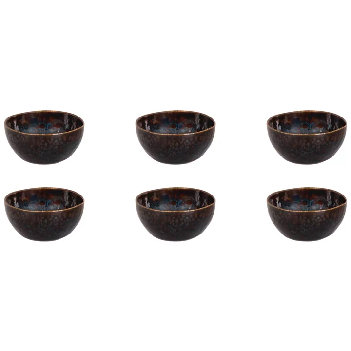 Palmer  Eccentric Schüssel 11 cm 26 cl Blaues Steingut 6 Stück