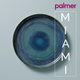 Palmer  Miami Teller 28 cm Grünes Steingut 2 Stück