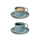 Palmer  Miami Kaffeetasse und Untertasse 21 cl 8,5 cm Grünes Steingut 2 Stück