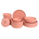James Cooke  Bliss Geschirrset Steingut 6 Personen 24-teilig Rosa