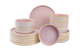 Palmer Dinnerware Set Coco 18-Piece Pink