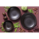 Palmer Bord coupe Ruston 22 cm Bruin Stoneware 4 stuks