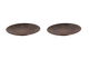 Palmer Plate coupe Victory 21 cm Brown Stoneware 2 pcs.