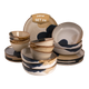 Palmer  Aquarel Geschirrset Steingut 6-Personen 24-teilig Beige Blau