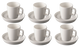 Palmer  Da Vinci Tasse und Untertasse 16 cl - 11 cm Offwhite 6 Stück