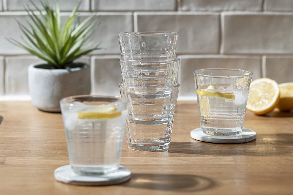 Duralex drinking glasses