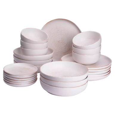 Costa Nova Vermont Dinnerware set 24-piece White - James Cooke
