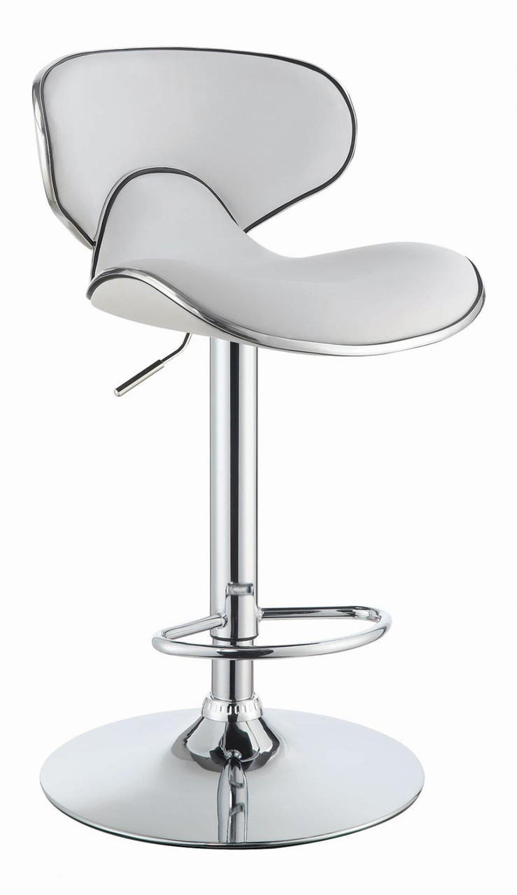 adjustable white bar stools