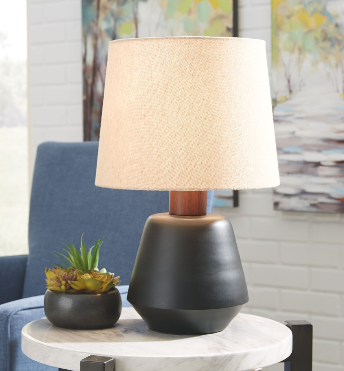 signature design by ashley metal table lamp