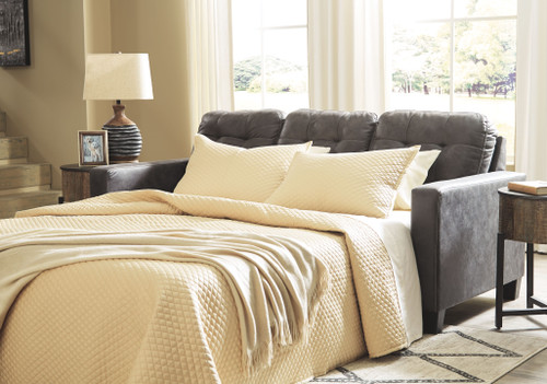 Shop our Brise Slate Queen Memory Foam Sleeper Sofa by Benchcraft