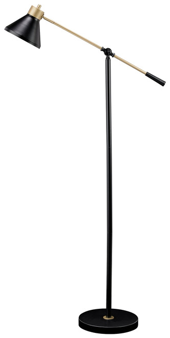 Signature Design by Ashley Lamps - Vintage Style 076305943 Marilee Antique  Brass Finish Metal Floor Lamp, Sam Levitz Furniture