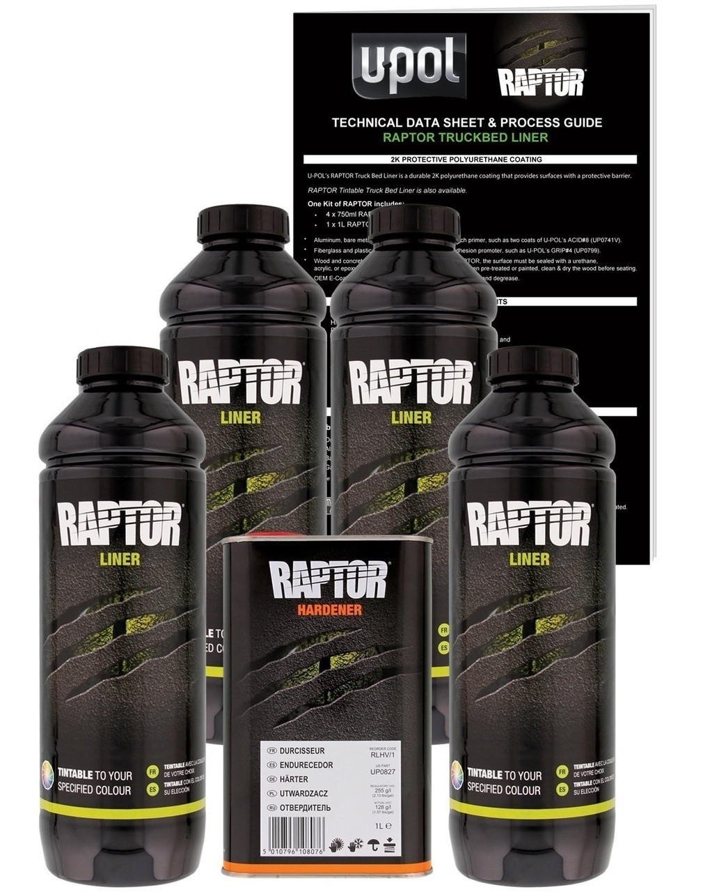RAPTOR® Liner KIT 4LT Mix & Match - Liner Coatings