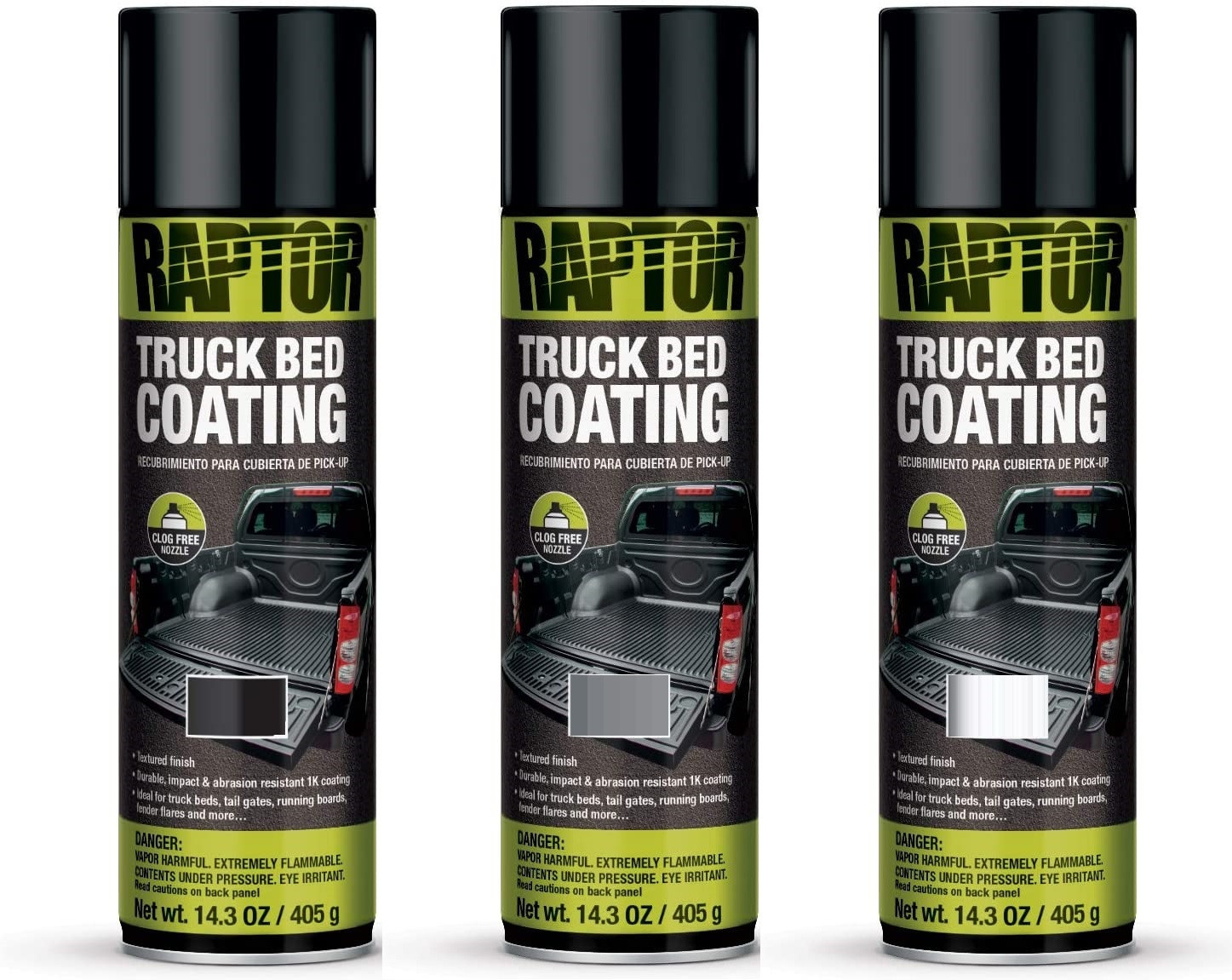 RAPTOR® Truck bed Coating Spray Cans