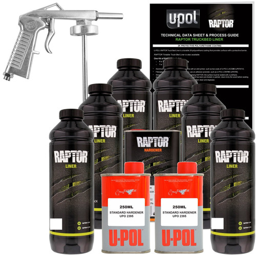 RAPTOR® Liner KIT 4LT (WHITE) (1 Free Gun In Each Kit) - Liner