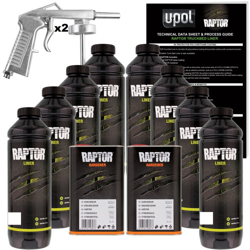 RAPTOR® Liner KIT 8LT (WHITE) (2 Free Guns In 8LT Kit)