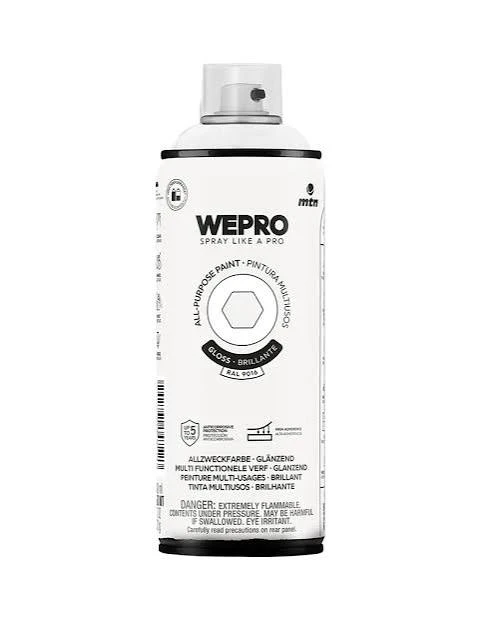 MTN WEPRO Spray Paint 400ml RAL 9016 - Igloo White