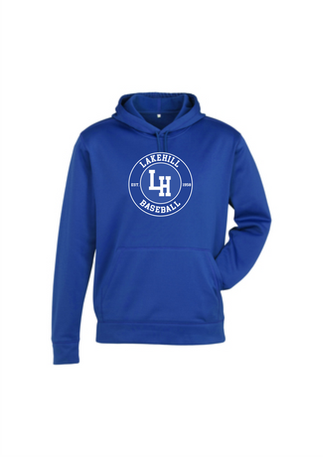 Lakehill Baseball- Biz Hype Hoodie - Youth & Adult - Royal - Circle Logo