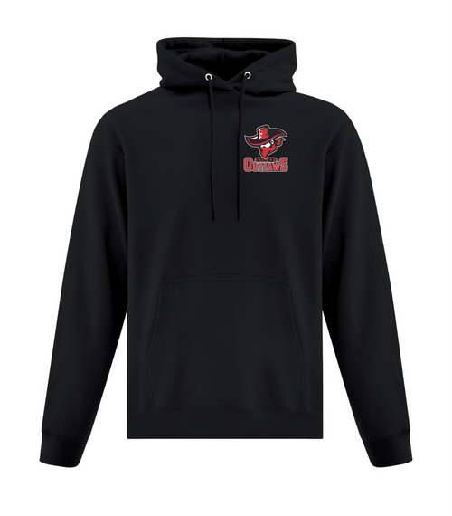 Island Outlaws - Fleece Hoodie  - Youth & Adult - Black- Left Chest Print