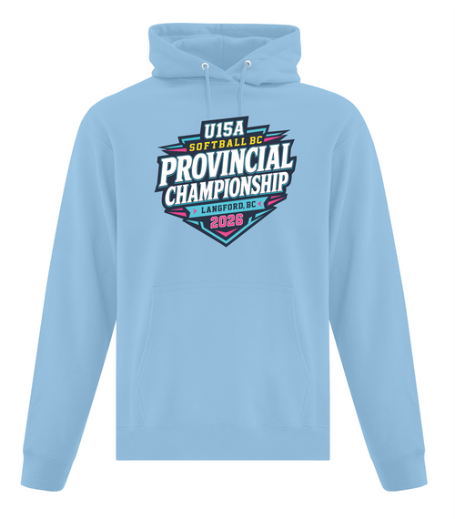 Langford U15A Provincials - Light Blue Fleece Hoodie - Front & Back Print - Team Orders Only