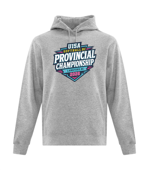 Langford U15A Provincials - Athletic Heather Fleece Hoodie - Front & Back Print - Team Orders Only