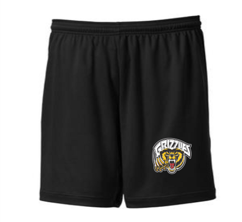 JDF Grizzlies - Biz Dry Fit Shorts - Youth & Adult