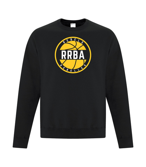 RRBA - Crewneck Sweater - Youth & Adult - Black - Front Print