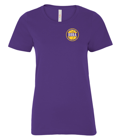 RRBA - Euro Spun Cotton Tshirt - Ladies - Purple - Left Chest Print