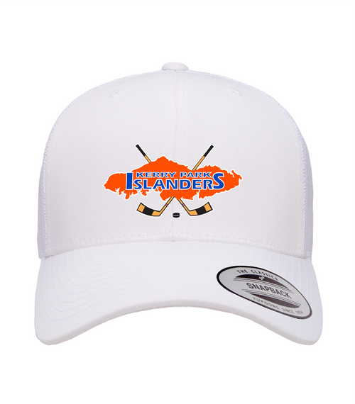 Kerry Park Islanders - Snapback Trucker Hat - White/White - Embroidered Logo
