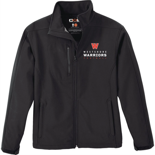 Westshore Football - SoftShell Jacket - Black - Youth & Adult - Embroidered Left Chest Logo
