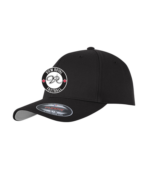 View Royal Fastball - Flexfit Hat - Black - Embroidered Circle Logo