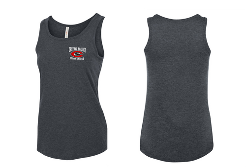 Central Saanich Little League - Ladies Euro Spun Tank Top-Dark Heather-Left Chest