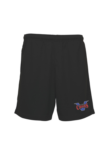 Victoria Capitals Baseball - Mesh Shorts- Youth & Adult - Black-Logo on Leg