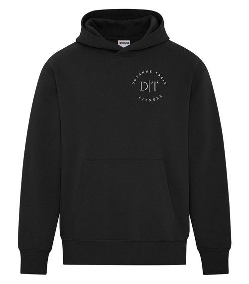 Dovanne Training - Heavy Fleece Pullover Hoodie - Black - Adult Sizing - Embroidered Left Chest Logo