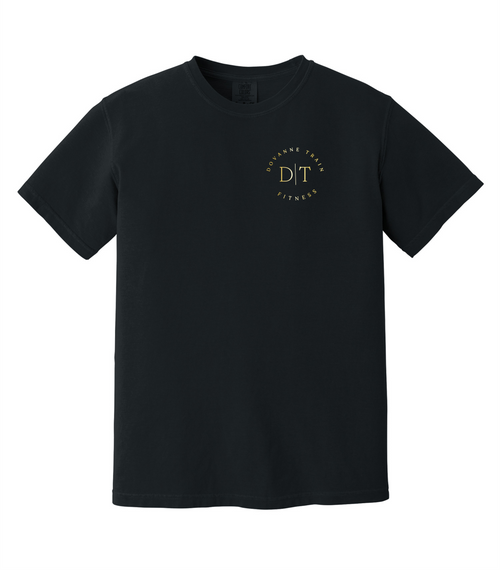 Dovanne Training - Heavy Cotton Tshirt - Black - Adult Sizing - Left Chest Print