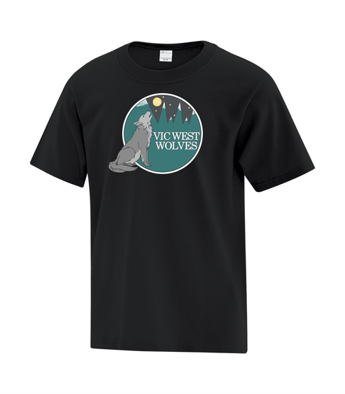 Vic West Elementary School - T-Shirt- Youth & Adult - Black-Full Front Print