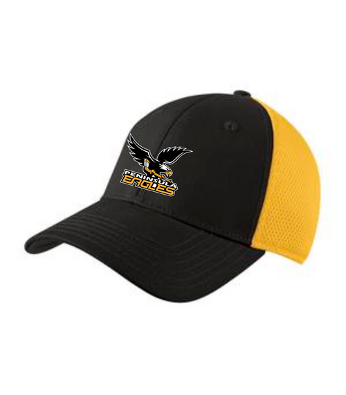 Peninsula Eagles - New Era Stretch Mesh Cap -Black/Gold