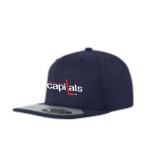Cowichan Capitals - Flat Bill Snapback Cap - Navy