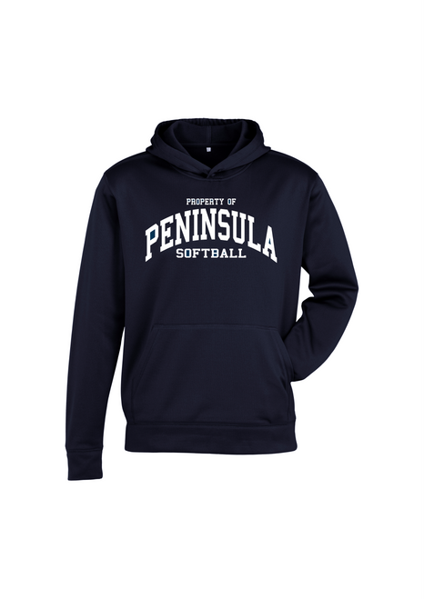 Peninsula Fastball - Biz Hype Pull on Hoodie - Youth & Adult - Property of