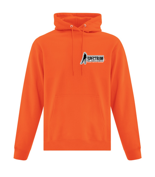 Spectrum - Fleece Hoodie  - Youth & Adult - Orange - Embroidered Logo