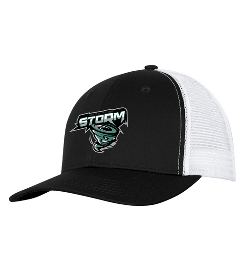 South Island Storm - Hat - Mesh Back - Snap Back - Black/White