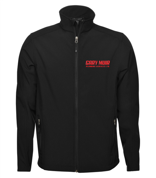 Gary Muir Plumbing - Softshell Jacket - Black - Adults