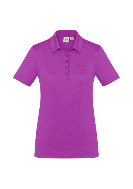 Cedar Hill Golf Club - Biz Aero Polo - Tone on Tone Logo - Magenta