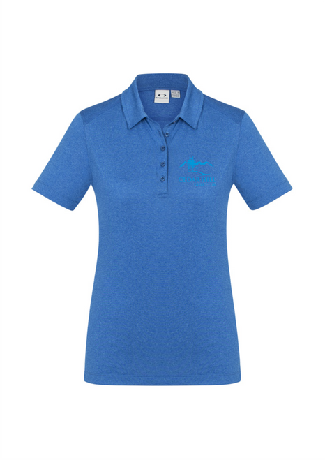 Cedar Hill Golf Club - Biz Aero Polo - Tone on Tone Logo - Cyan