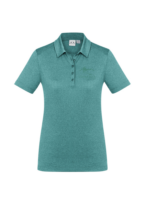 Cedar Hill Golf Club - Biz Aero Polo - Tone on Tone Logo - Teal