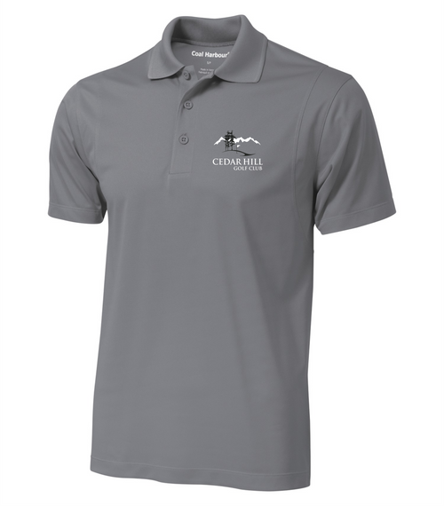 Cedar Hill Golf Club - Mens - Coal Harbour Snag Resistant Polo - Grey Concrete