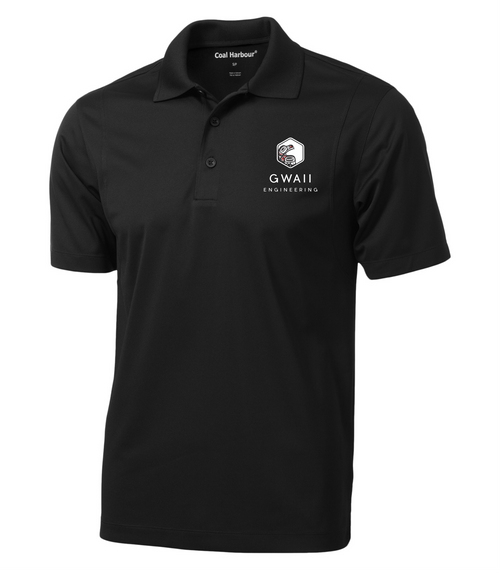Gwaii Engineering - Polo Shirts - Adult - Embroidered - Black