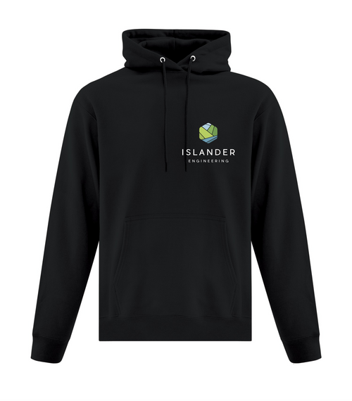 Islander Engineering - Fleece Hoodie - Youth & Adult - Left Chest Embroidered - Black